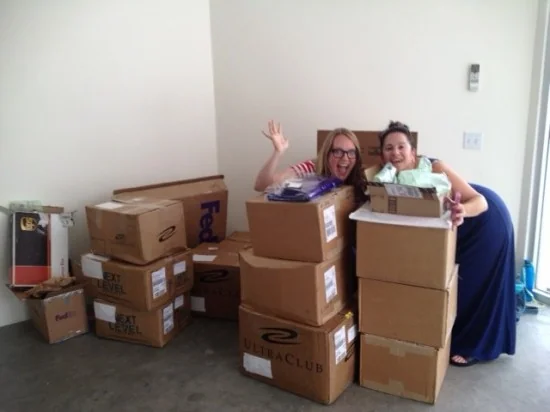 Yay, all of our boxes arrived! The work begins...