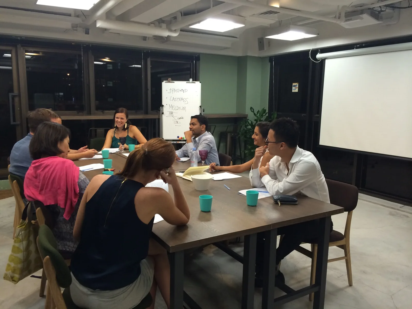 Discussion during the DIY is Overrated workshop at Garage Society, Hong Kong