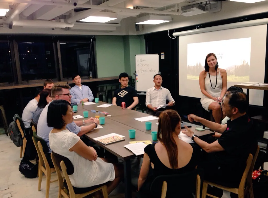 Willo Sana leading the Structure & Focus workshop at Garage Society, Hong Kong