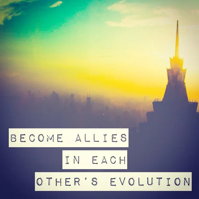 become allies in each other's evolution