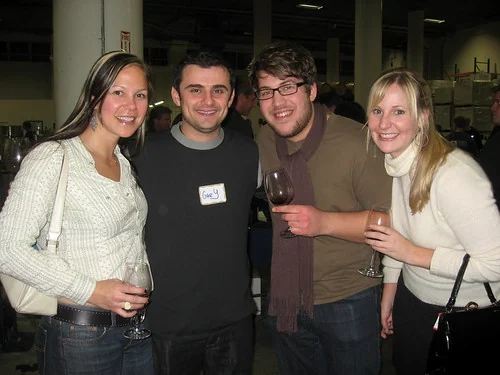 Willo with Gary Vaynerchuk, Kyle and Aubs at the Vayniacs tasting at Crushlab