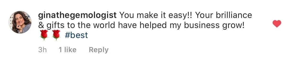 Client love on social media