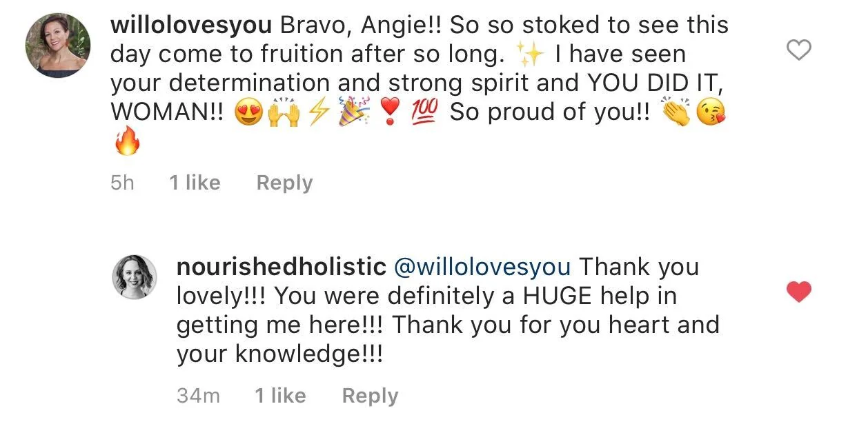 Client love on social media