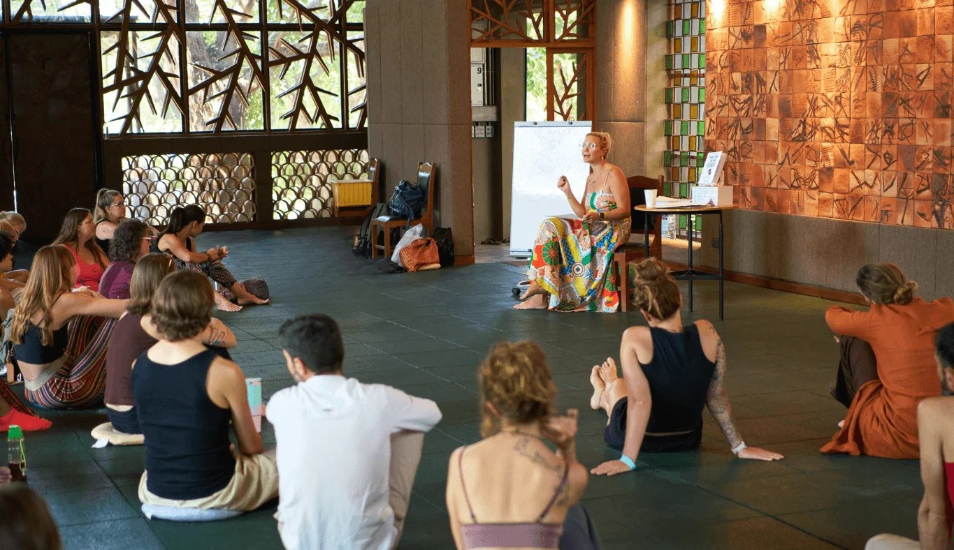 Willo Sana speaking at the Mind Body Spirit Festival 2025