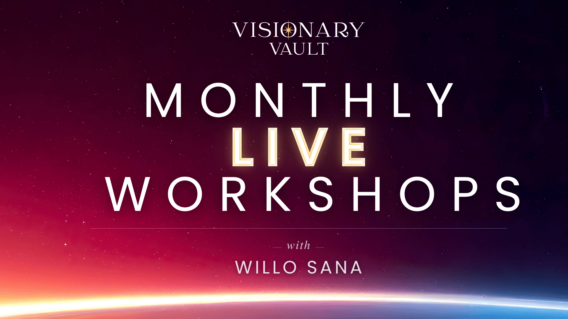 Monthly Live Workshops Online: Interactive + Coaching Support